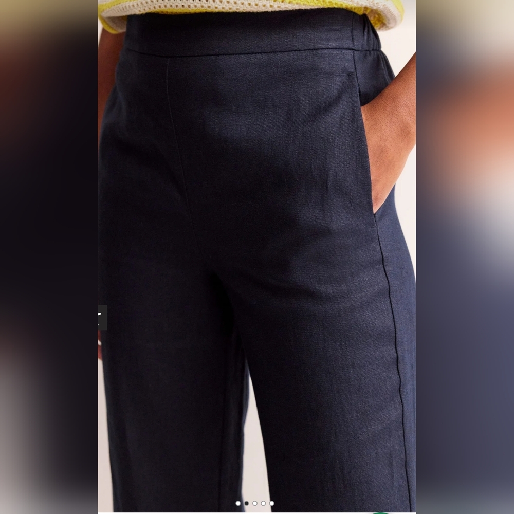 (1770) BODEN Hampstead Linen Pants, Size 4 Long